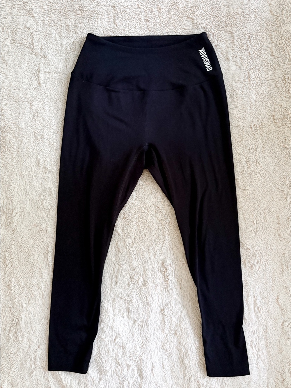Gymshark Black High Rise Cropped Leggings Women’s Size Small - Picture 2 of 7